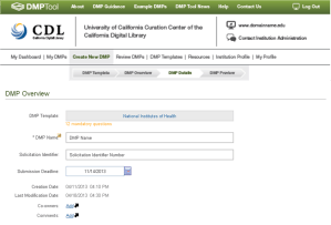 DMP Creators can select co-owners to edit the plan.