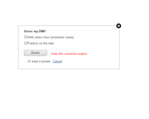 Plan owners can keep their plans private, share with their institution, or make it visible to all.