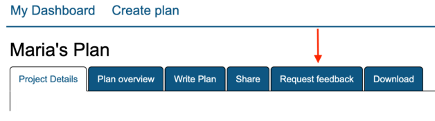 Request feedback tab has moved to the end